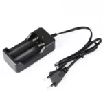 18650 Battery Charger EU Plug 2 Slots Smart Fast Charger 18650 Lithium Rechargeable Battery Charging Device DC4.2V 1A